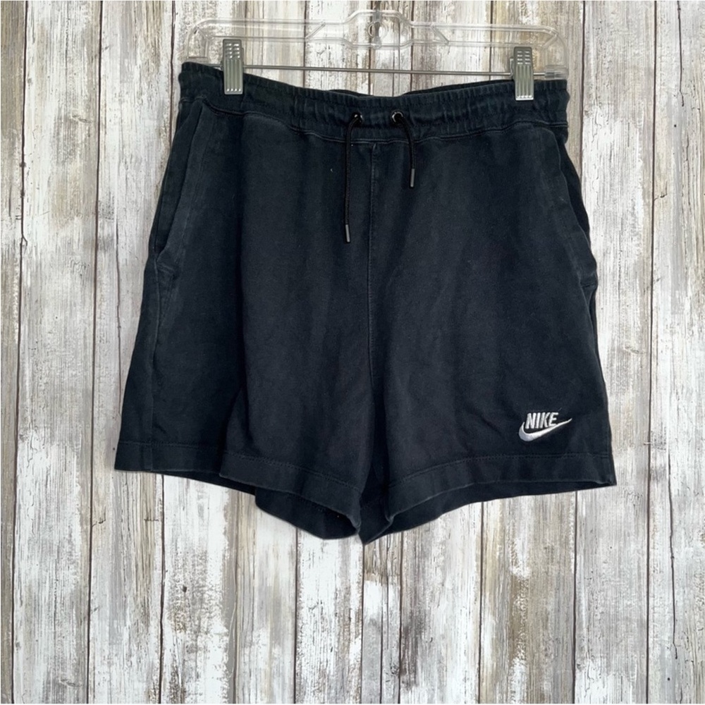 Nike Black Cotton 4” Inseam Shorts - Picture 1 of 5